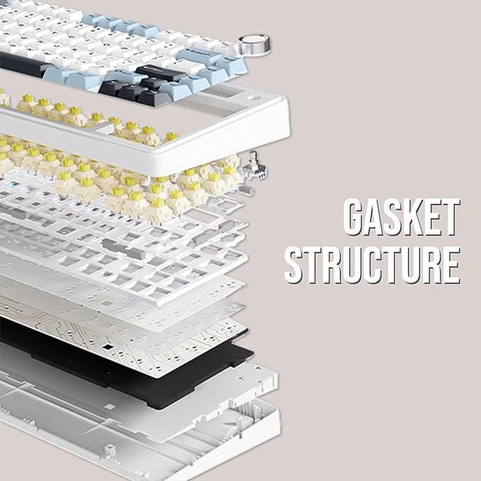 EPOMAKER x Aula F75 Gasket Mechanical Keyboard, 75% Wireless Hot Swappable - Image 6