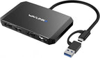 WAVLINK USB C and USB 3.0 to Dual 4K DisplayPort/HDMI Adapter, Displaylink by WAVLINK%C2%AE