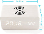 OCT17 Alarm Clock with Qi Wireless Charging Pad Compatible with iPhone Samsung - Image 7