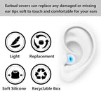 Silicone Replacement Earbud Tips Earbud Covers Ear Tips Fit - Image 4