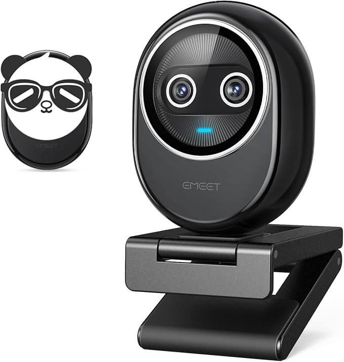 EMEET Piko+ Webcam 4K, World’s 1st Dual-Camera AI-Powered 4K Camera, 1/2.55'' by EMEET