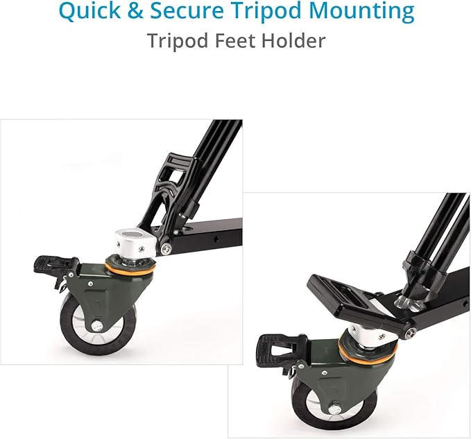 PROAIM Lineo Portable Video Camera Floor Dolly. Heavy-Duty Professional Studio - Image 3