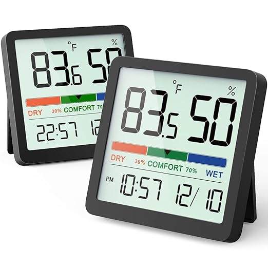 VOCOO Humidity Gauge Indoor Thermometer by Home