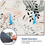 Mouse Pad with Abstract Art Design, Square Waterproof Non-Slip Rubber Base - Image 3