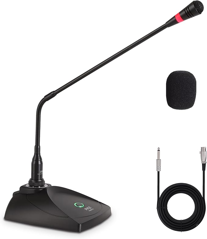 Desktop Gooseneck Wired Microphone System by PyleUSA