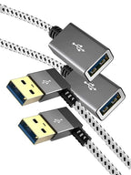CableCreation USB 3.0 Extension Cable 1FT, Left Angle USB 3.0 Male to Female by CableCreation