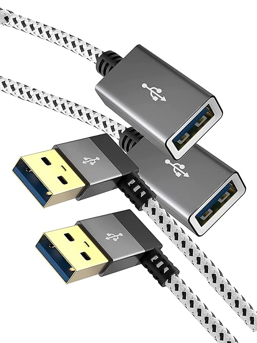 CableCreation USB 3.0 Extension Cable 1FT, Left Angle USB 3.0 Male to Female by CableCreation