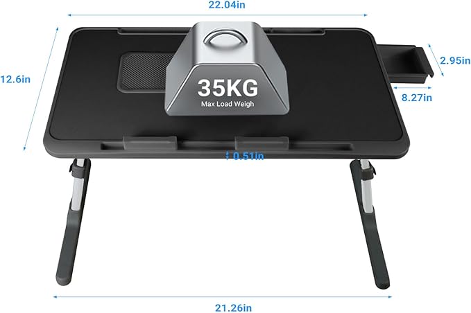 Laptop Lap Desk with Cooling Fan - Image 5