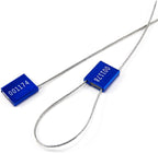 Leadseals 500 Blue Steel Cable Seals Metal Security Tag Numbered Truck Trailer - Image 4