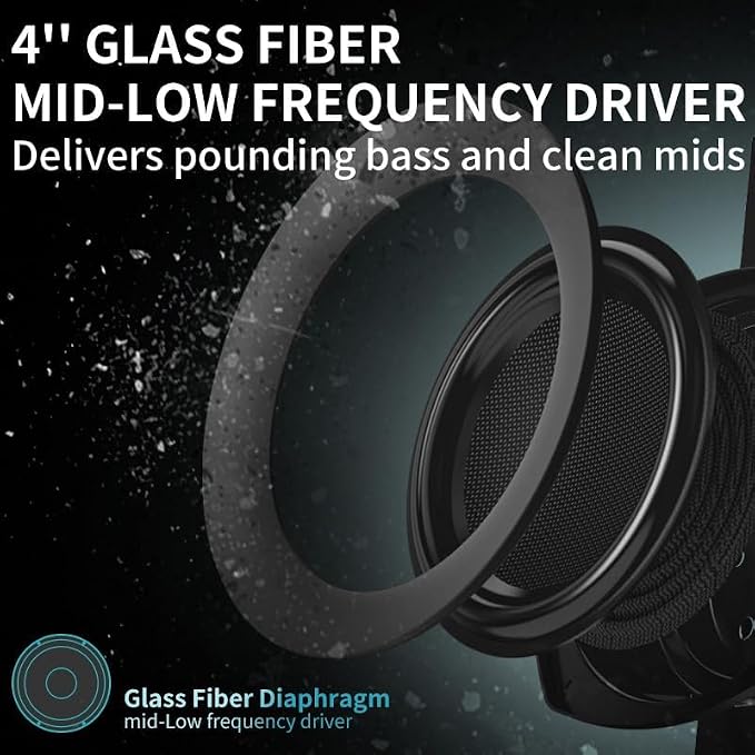 Bluetooth Bookshelf Speakers, 75W Powered Active Speaker - Image 5