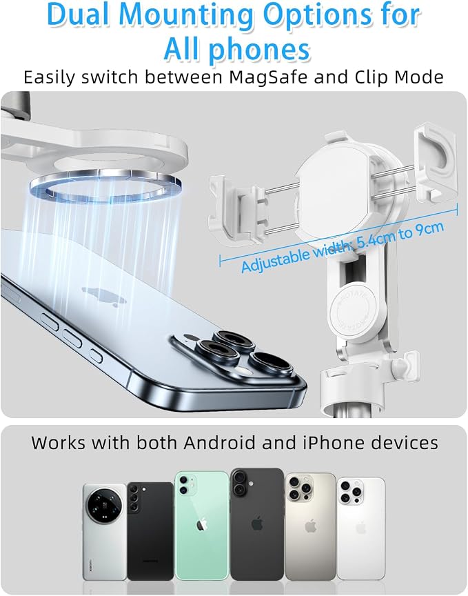 CloudValley Magnetic 4-in-1 Multifunctional Selfie Stick Tripod, Mini Portable - Image 3