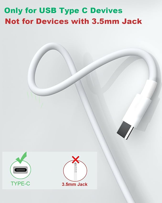 USB C Headphones for iPhone 17 16 15, Wired Headphones USBC for iPad Pro Air - Image 9