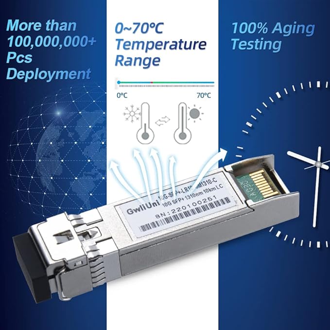 10Pcs Single Mode 10G SFP+ Fiber Module Network Transceiver, LR SM1310nm 10km - Image 5