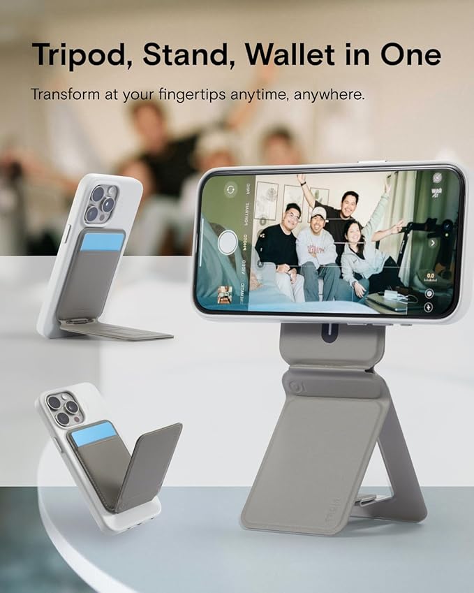 MOFT Phone Tripod Wallet, 3 in 1 Phone Stand MagSafe, NFC-Supported Magnetic - Image 2