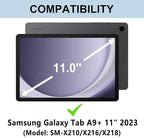 Keyboard Case for Samsung Galaxy Tab A9 Plus 5G 11 inch 2023, 7 Color Backlit - Image 7
