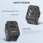 EPICKA Universal Travel Adapter, GaN International Plug Adapter - Image 6