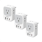 TESSAN European Travel Plug Adapter 3 Pack, PD 20W Type C Power Adaptor by TESSAN
