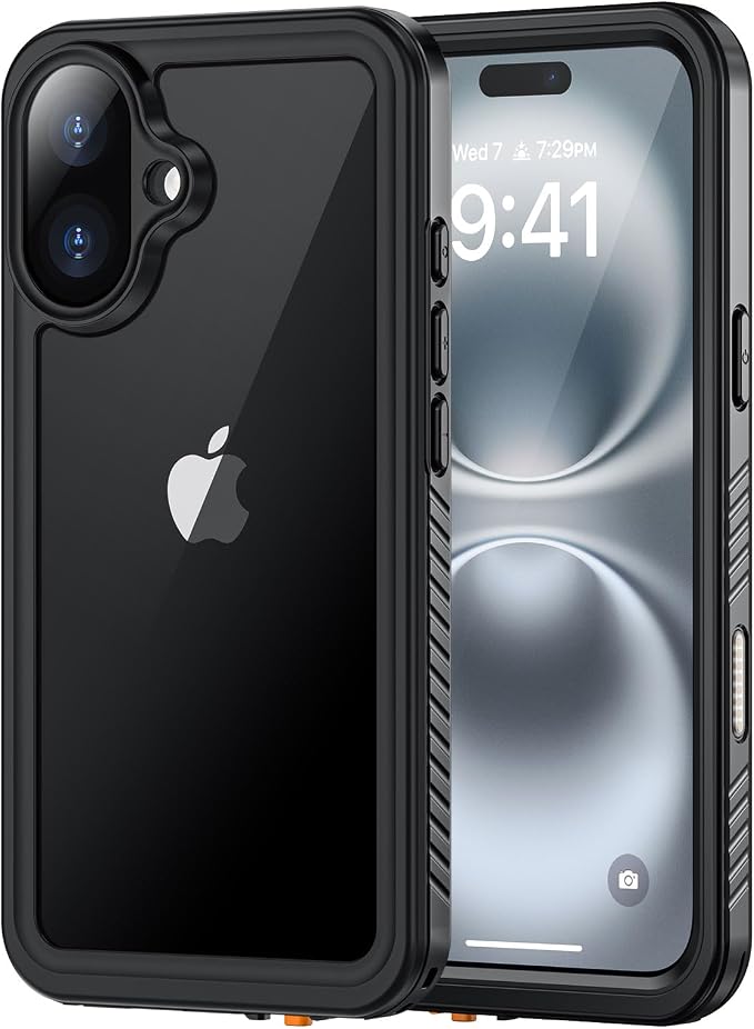 Lanhiem for iPhone 16 Plus Case, IP68 Waterproof Dustproof Shockproof Cases by LanhiemHome