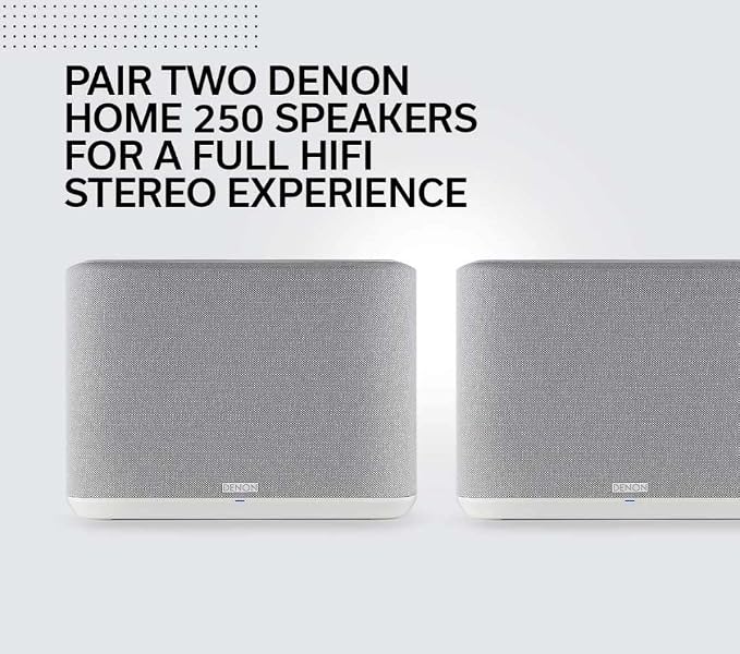 Denon Home 250 Wireless Smart Speaker – Mid-Size, Stereo Sound, Wi-Fi & - Image 8