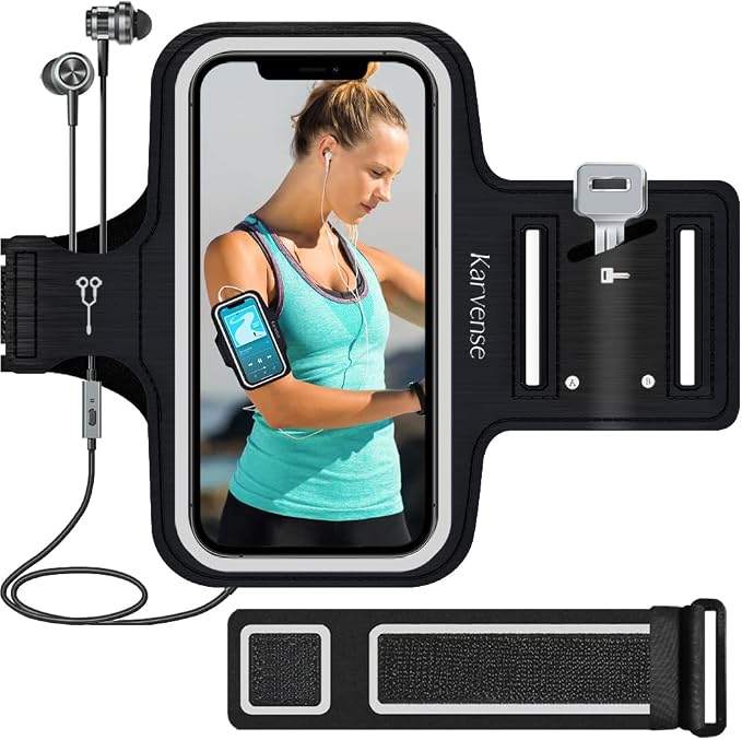 Phone Holder for Running, Karvense Phone Arm Bands for Running Exercise Workout by Karvense