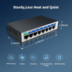 8 Port Gigabit Switch, Easy Smart Managed Ethernet Switch, Network Hub - Image 9