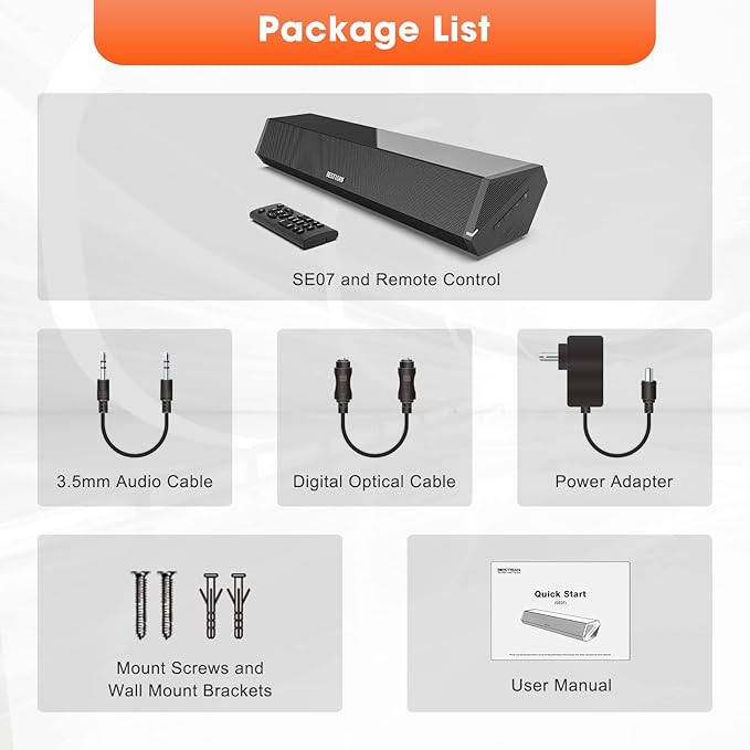 Bestisan Sound Bars for TV, Sound Bar - Image 7