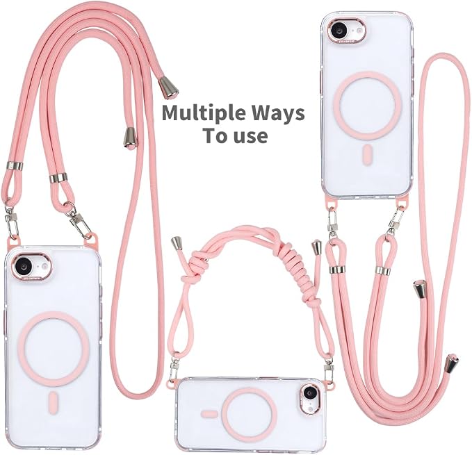 for iPhone 16e Case with Adjustable Phone Lanyard Strap, Compatible with MagSafe - Image 2