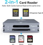 CFexpress Type A and SD Dual-Slot Memory Card Reader, 10Gbps USB 3.2 Gen 2 Type - Image 2