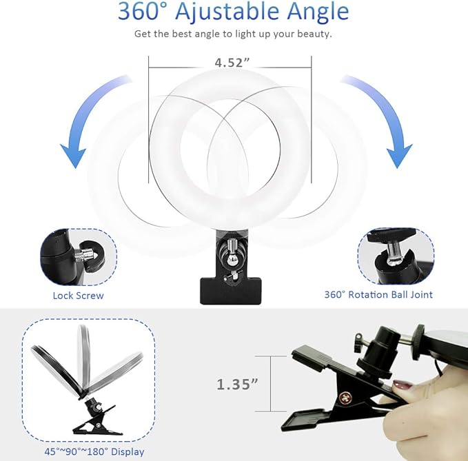 Video Conference Lighting Kit, Ring Light - Image 7