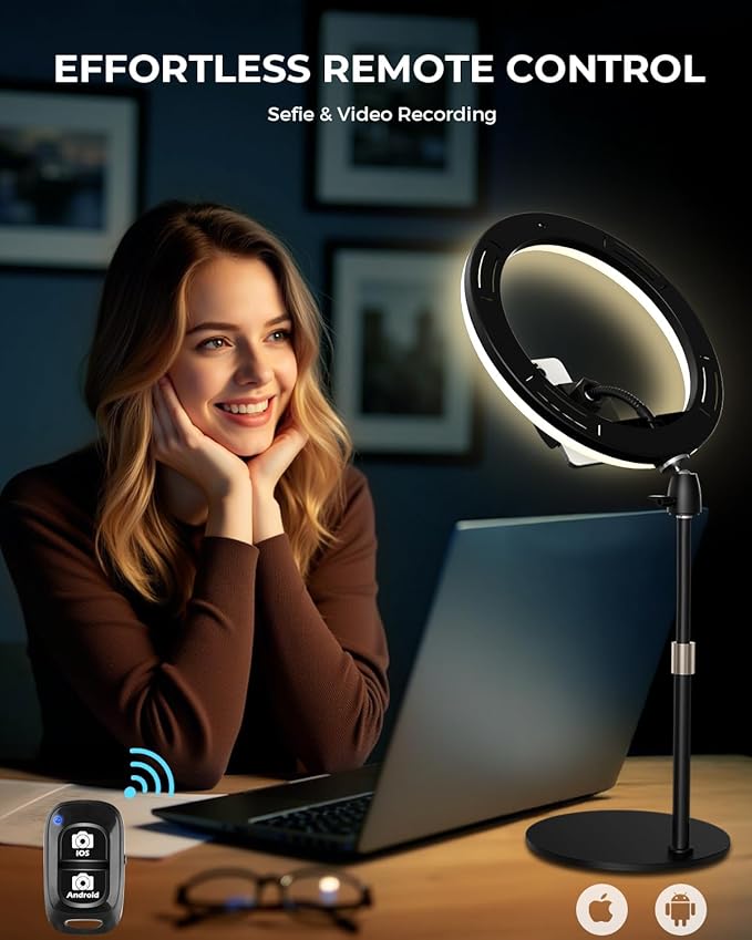 UBeesize 12" Desk Ring Light - Image 6