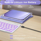 Keyboard Case for Samsung Galaxy Tab A9 Plus 5G 11 inch 2023, 7 Color Backlit - Image 4