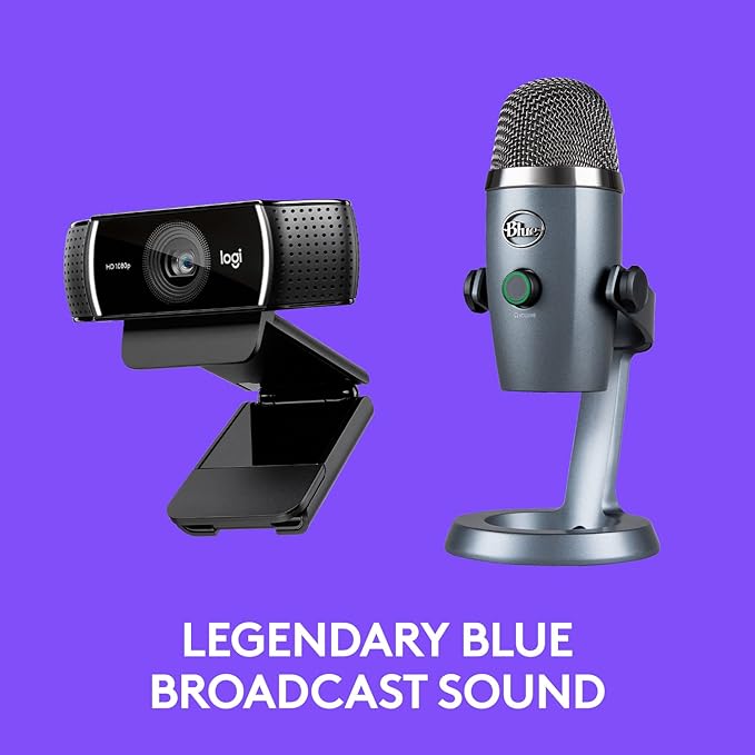 Logitech C922x Pro Webcam + Blue Yeti Nano - Image 4