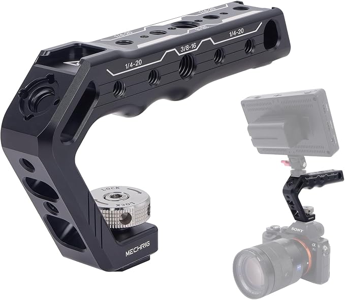 Cold Shoe Camera Handle Grip by Mechrig