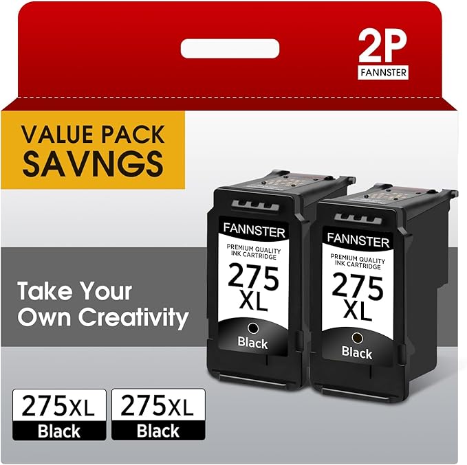 275XL Black Remanufactured Ink Cartridge Replacement by Fannster