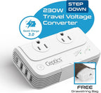 Ceptics South Africa Voltage Converter - 200W Convert 220V to 110V - Image 6
