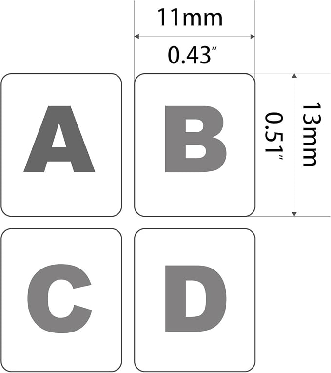 2PCS Pack Universal English Keyboard Stickers Glow in The Dark, Keyboard - Image 2