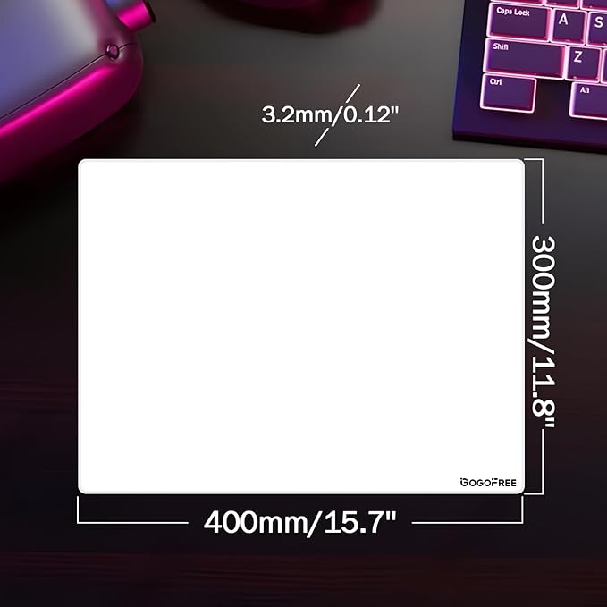 Glass Gaming Mouse Pad, Professional Esport Tempered Glass Mouse Pad - Image 3