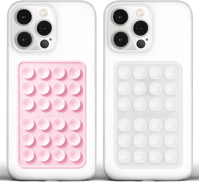 Anteel Medium-Sized Silicone Suction Phone Case Adhesive Mount, Enhanced by JingJinYY