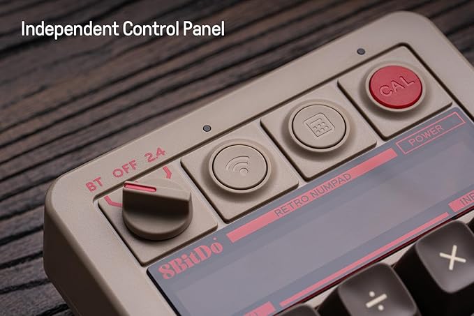 8Bitdo 18 Key Retro Mechanical Numpad, Supports PC & Standard Calculator Mode - Image 5