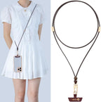 Leather cell phone lanyard Detachable Phone Chain Strap 2-in-1 Phone Chain - Image 7