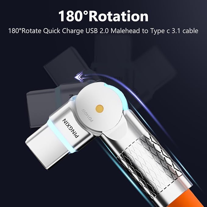 140W USB C to USB C Charger Cable, Type C Fast Charging Cable Compatible - Image 2