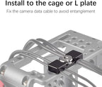 Camera Cage Cable Clamp, CNC Integrated Mounting Clamp, 1/4" Universal Portable - Image 5