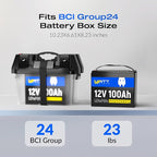 12V 100Ah LiFePO4 Deep Cycle Battery - Image 2