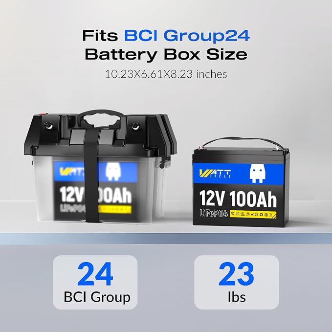 12V 100Ah LiFePO4 Lithium Battery 2 Pack - Image 3