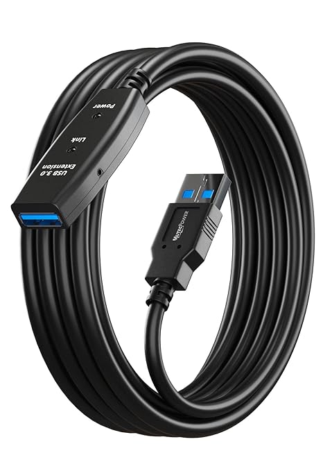 24 Feet Active USB Extension Cable 3.0 Male to Female by MutecPower