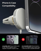 iOttie Velox Mini MagSafe Compatible Air Vent Car Mount in Astral Gray - Image 5
