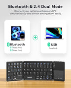Samsers Multi-Device Foldable Bluetooth Keyboard - Image 2