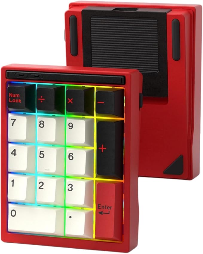 BOYI Y17 Aluminum Mechanical Numpad, Wireless RGB Numeric Keypad, Quick Release by BOYI