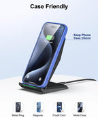 Fast Wireless Charger, NANAMI Qi Certified Wireless Charging Stand Compatible - Image 6