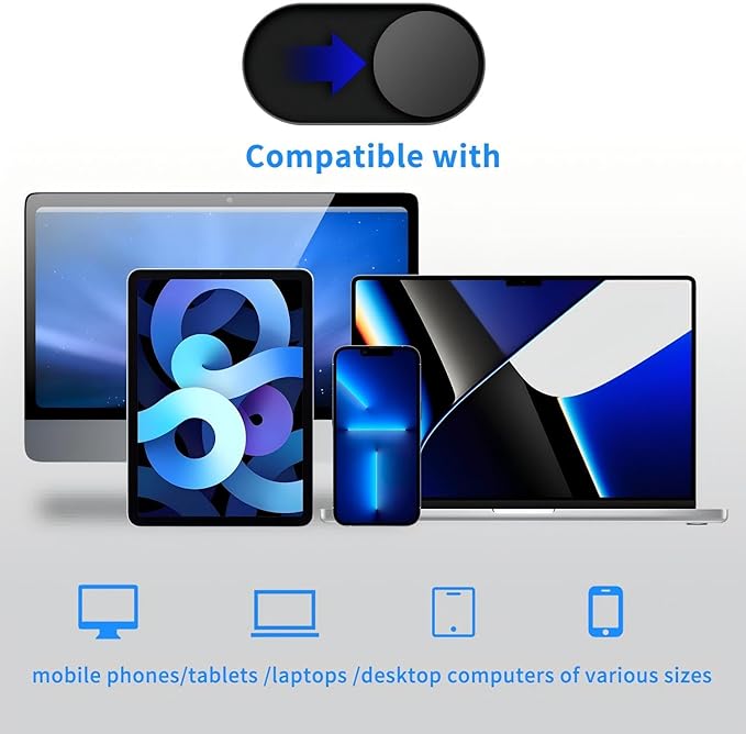 Metal Webcam Cover Slide, 0.022in Camera Cover - Image 2